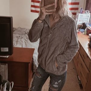 North face fuzzy jacket